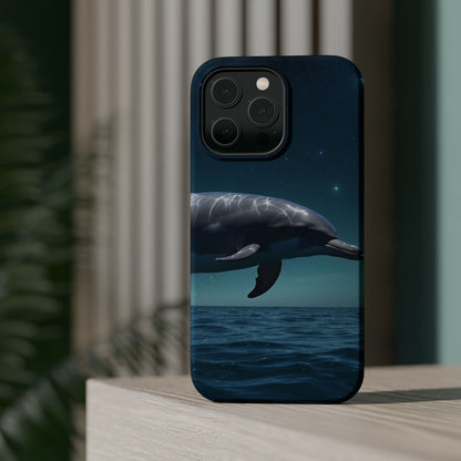 Midnight Ocean Dolphin - MagSafe-Compatible Case