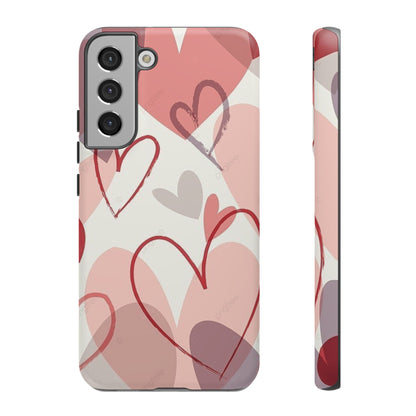 Romantic Red Hearts Samsung Galaxy Case