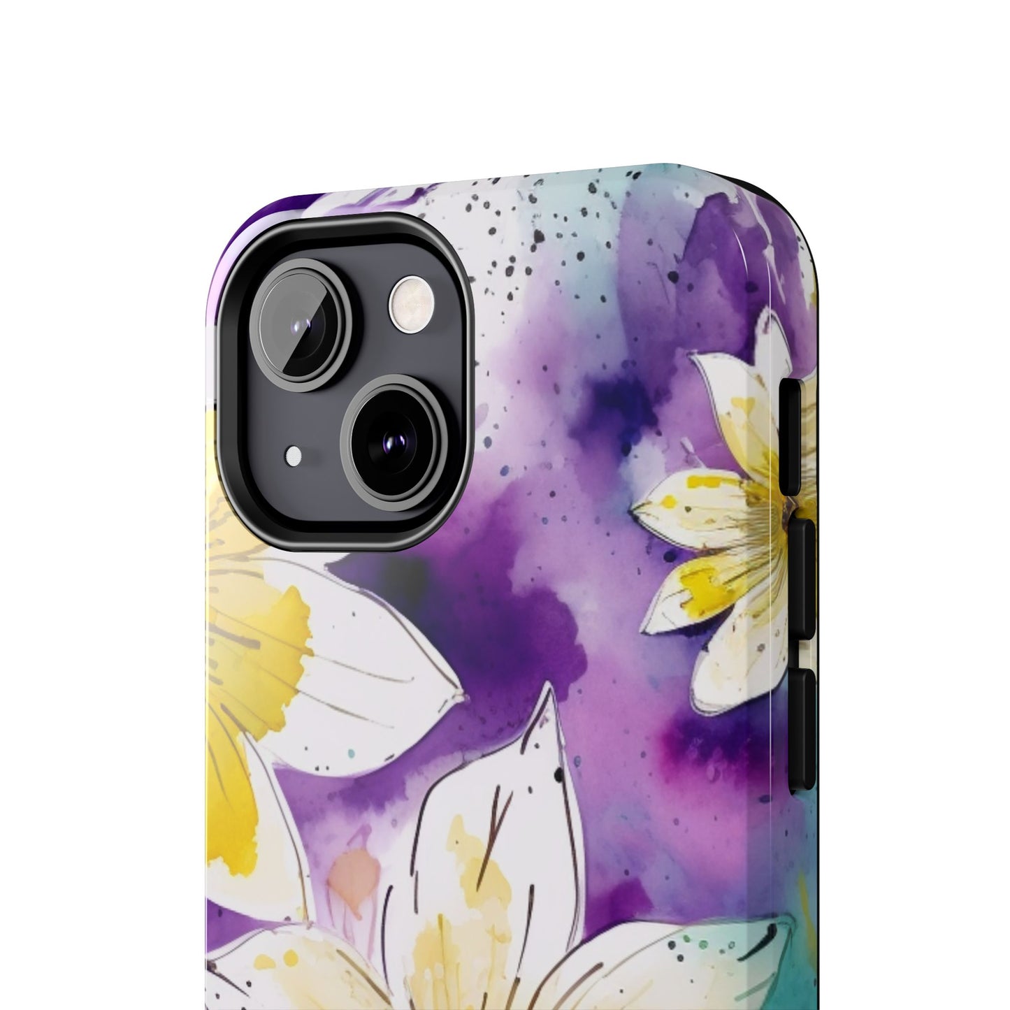 Abstract Floral Watercolor Splash - iPhone Series Case