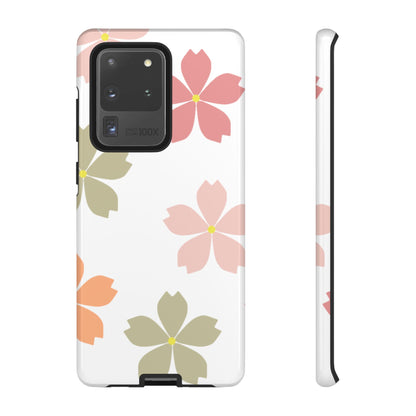 Pastel Sakura Blossom Tough Samsung Galaxy Case – Durable Design with Soft Matte Finish