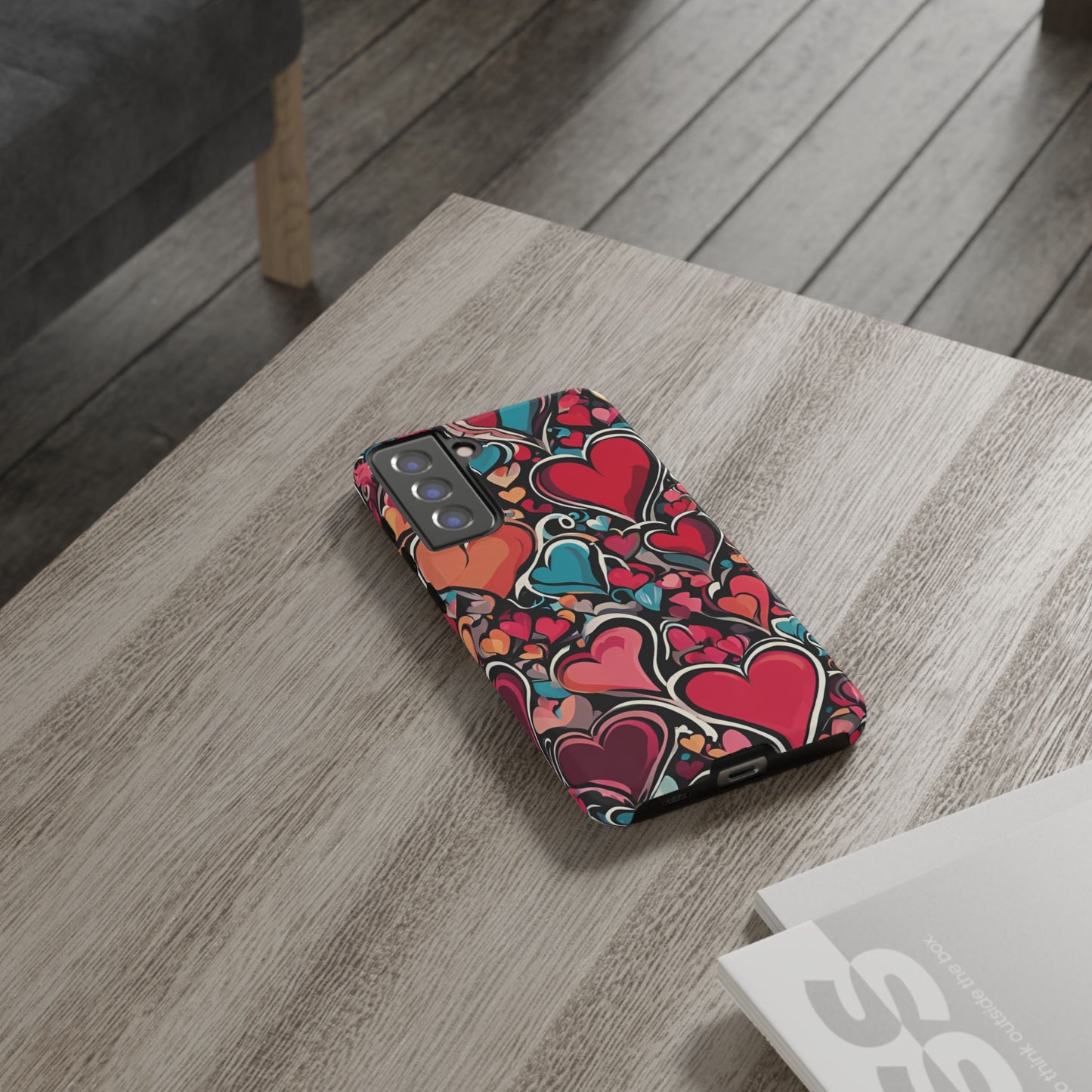 Vibrant Multicolor Heart Art – Samsung Galaxy Case