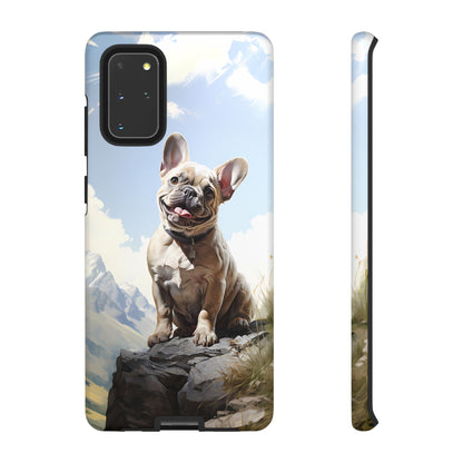 Frenchie iPhone Samsung Galaxy Phone Case! French Bull Dog Standing Proudly. Extremely Tough & Durable With Dual Layer Protection.