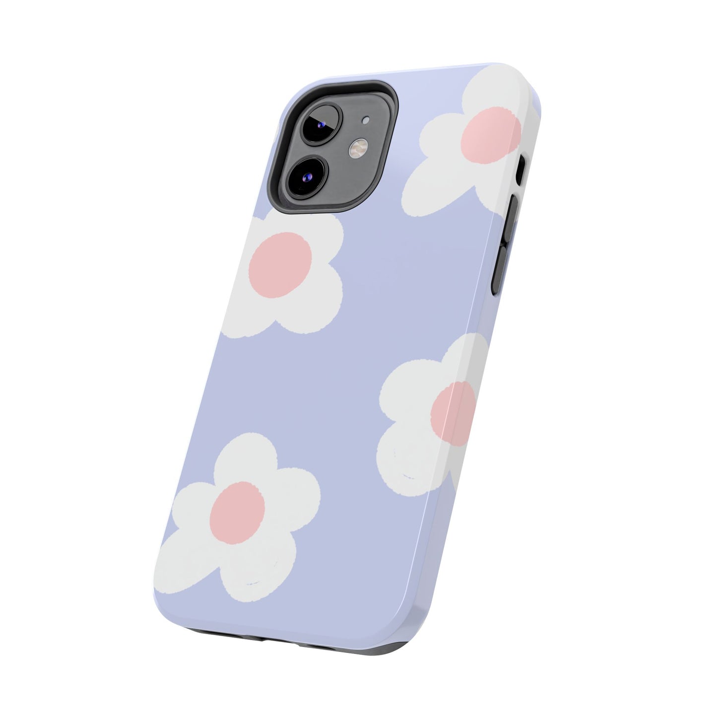 Retro Daisy Pastel Tough iPhone Case – Durable Design with Soft Matte Finish