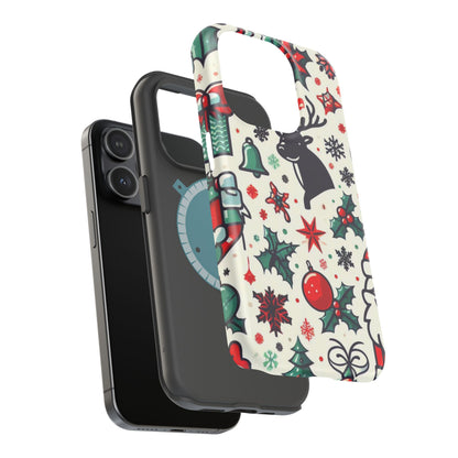 Cartoon Christmas Cheer – MagSafe iPhone Case