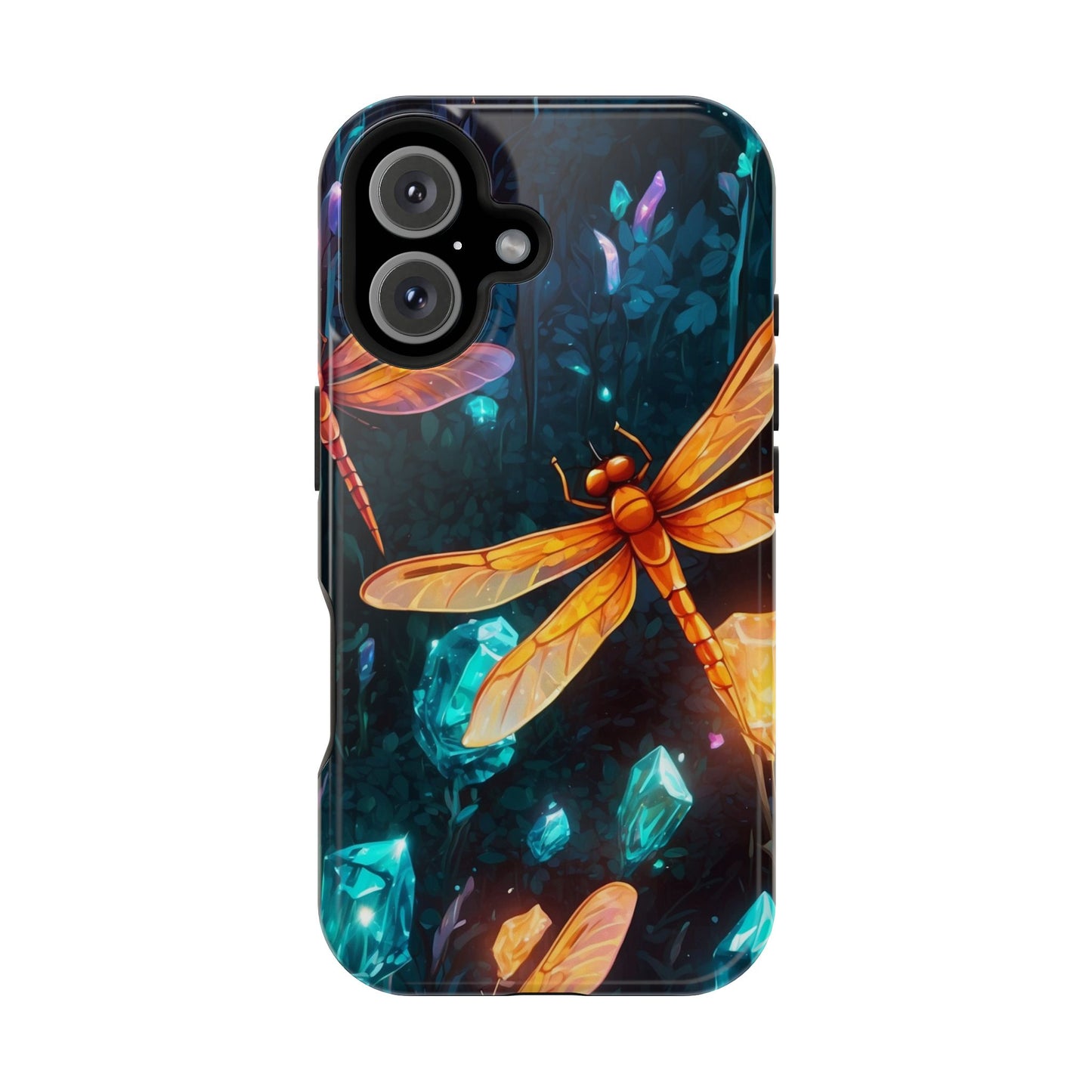 Mystical Dragonflies & Crystals – MagSafe iPhone Series Case