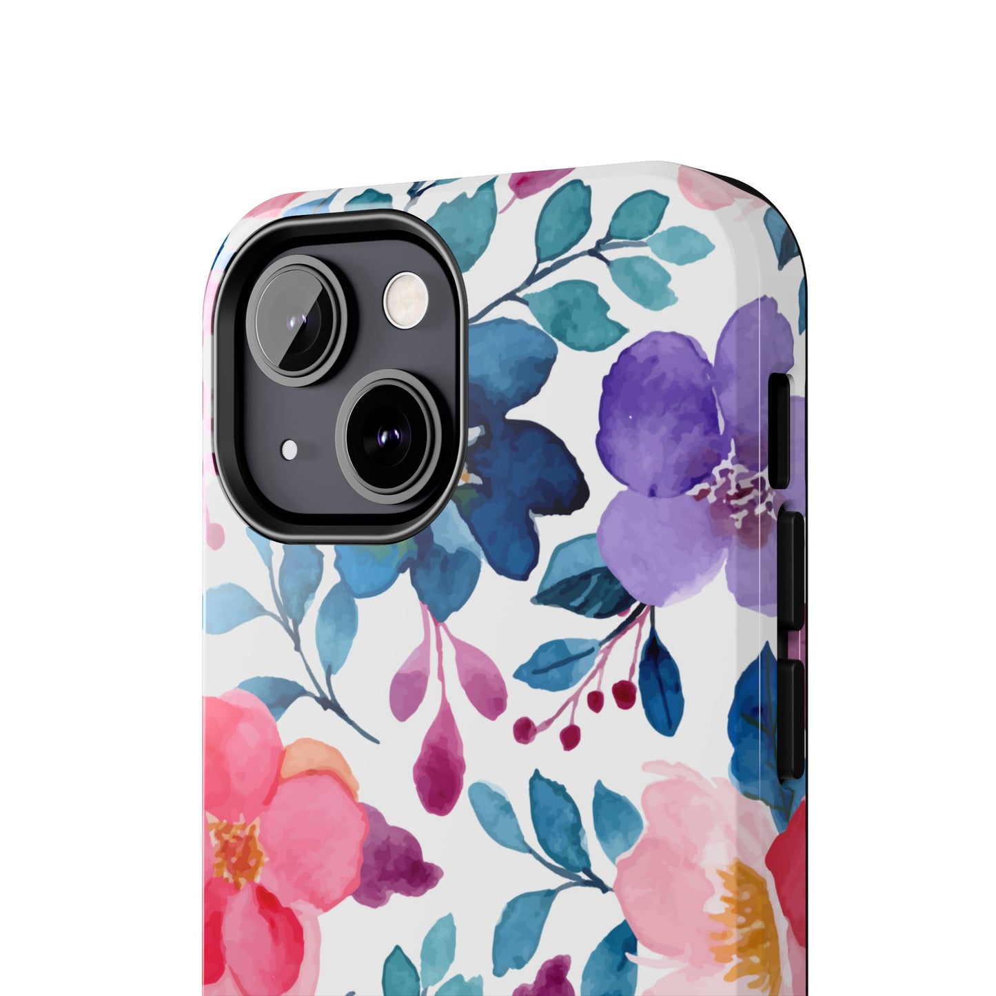 Mystic Bloom – iPhone Case with Elegant Watercolor Floral Design