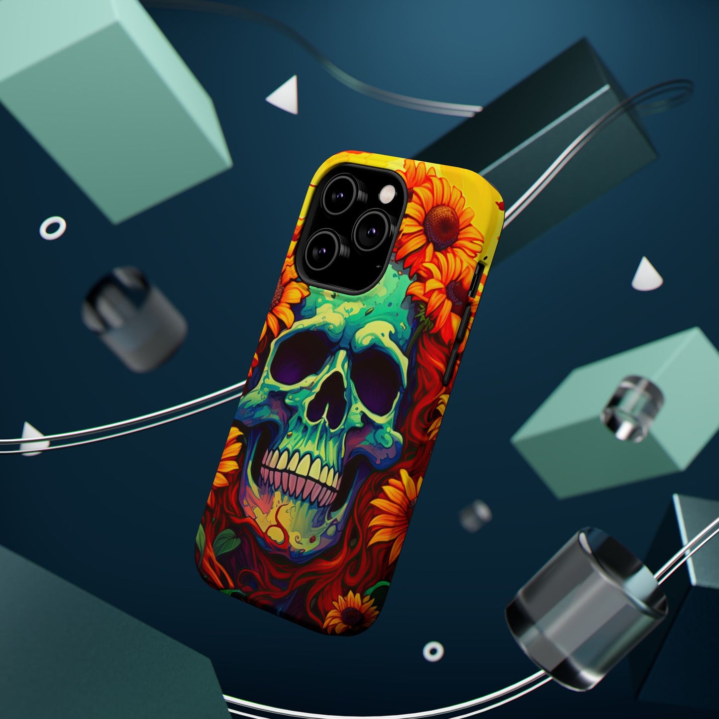 Sun Kissed Skull MagSafe iPhone Case