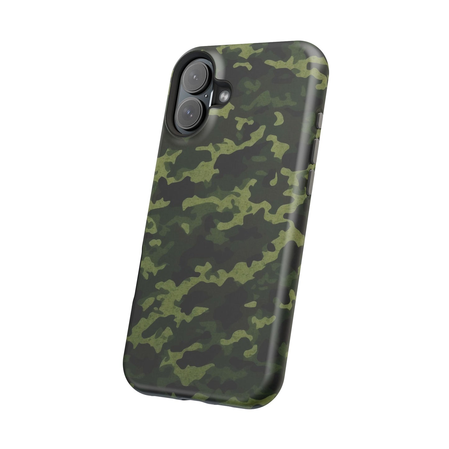 Dark Green Camouflage – MagSafe iPhone Case, Slim and Drop-Resistant