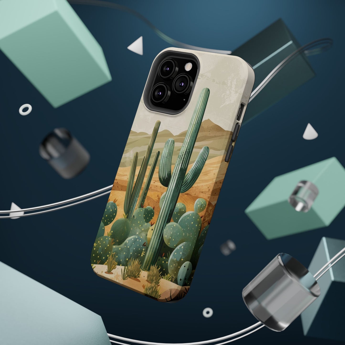 Desert Oasis Cactus iPhone Case