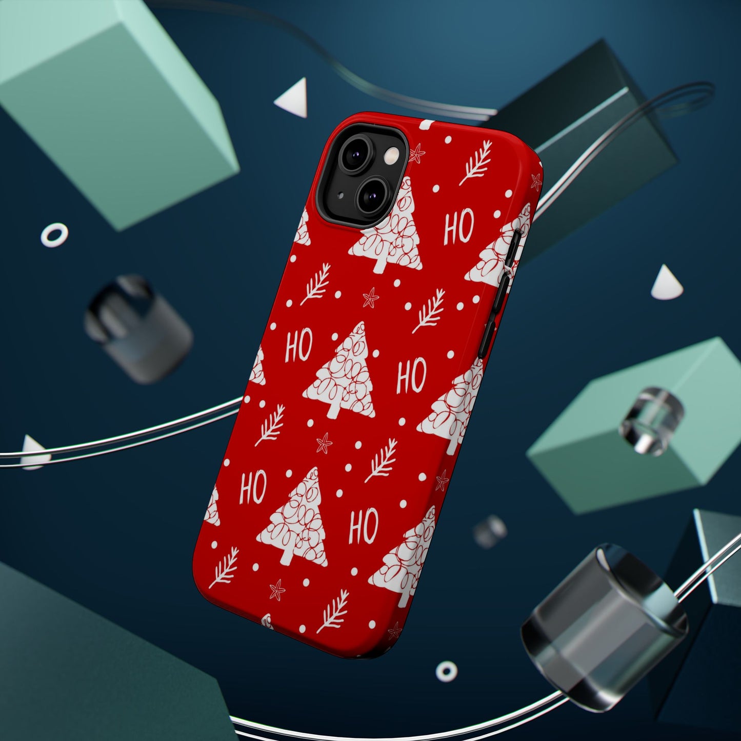 MagSafe iPhone Case: Ho Ho Ho – Christmas Tree Wonderland