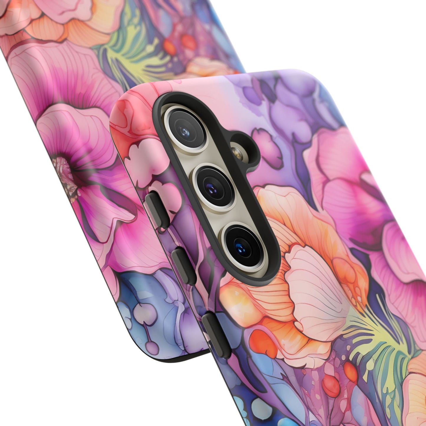 Bright Watercolor Floral Splash iPhone Series Case – Bold Artistic Design