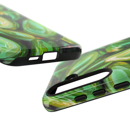 Glossy Avocado Samsung Galaxy  Case – Sleek Green 3D Fruit Design, Durable and Stylish