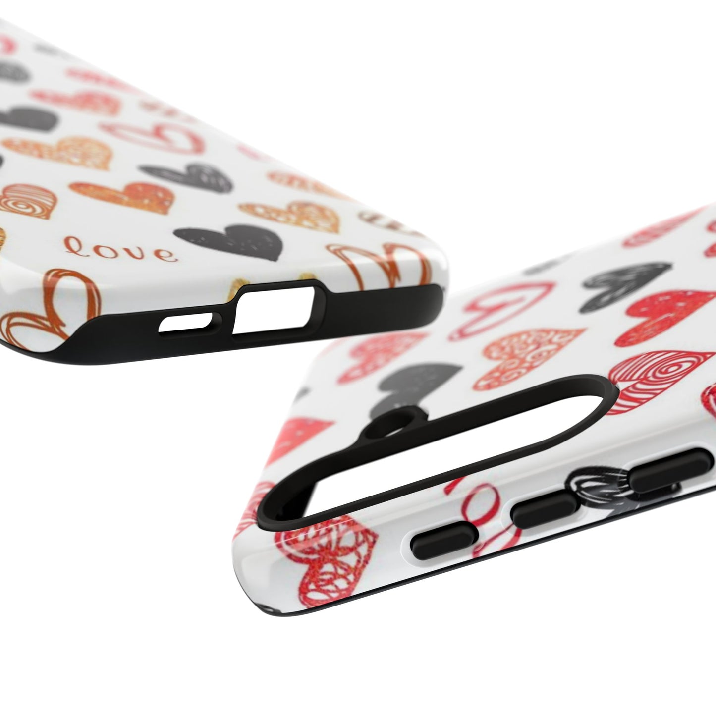 Samsung Galaxy Case: Hand-Drawn Hearts & Love