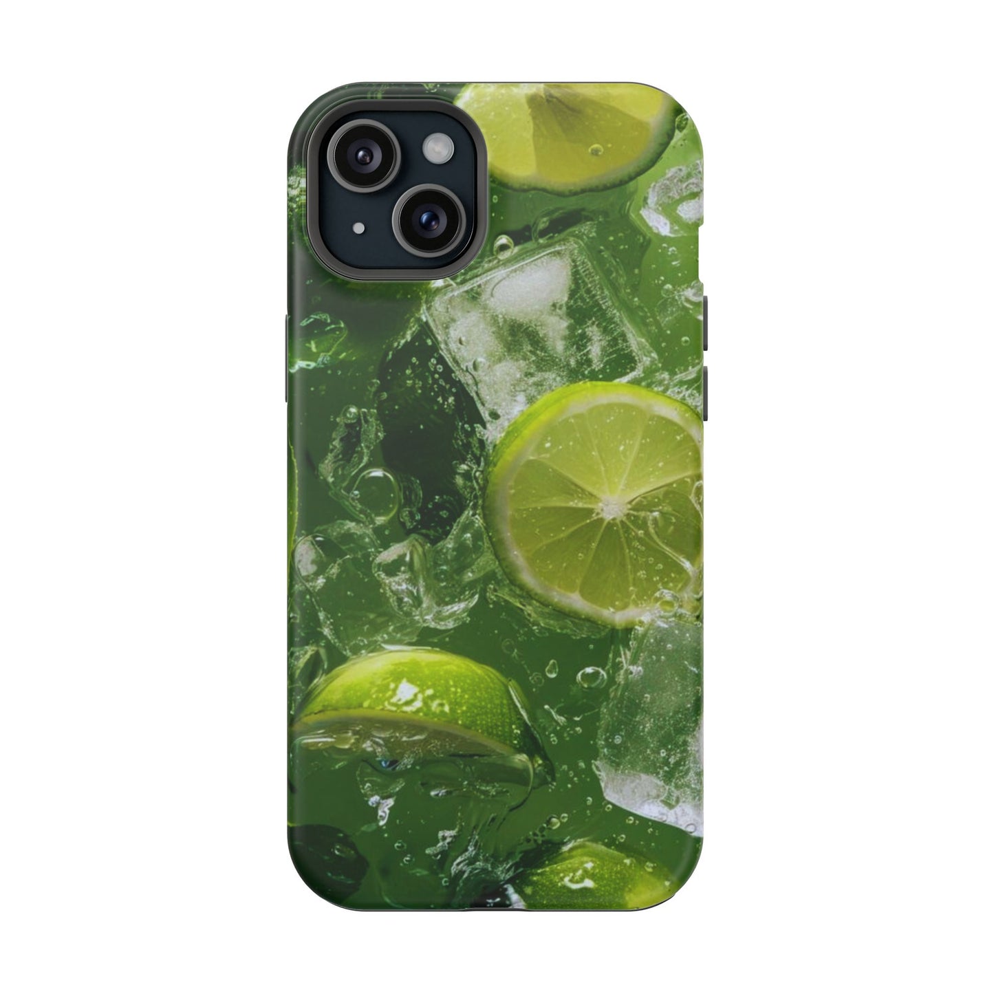 Refreshing Lime Splash MagSafe iPhone Case – Tough Protection, Vivid Dual-Layer Design