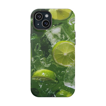 Refreshing Lime Splash MagSafe iPhone Case – Tough Protection, Vivid Dual-Layer Design