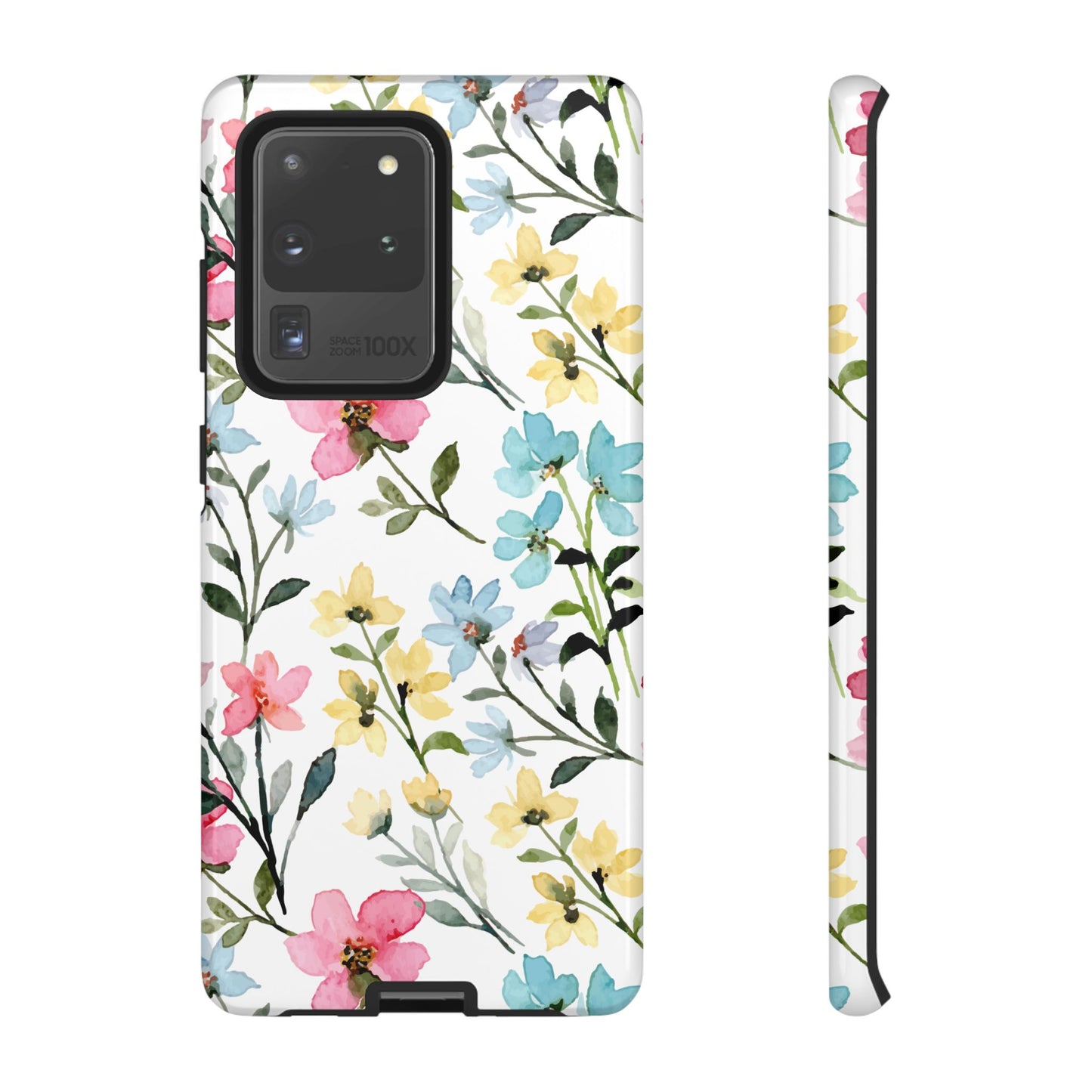 Watercolor Floral Bliss – Samsung Galaxy Case with Pastel Flower Design