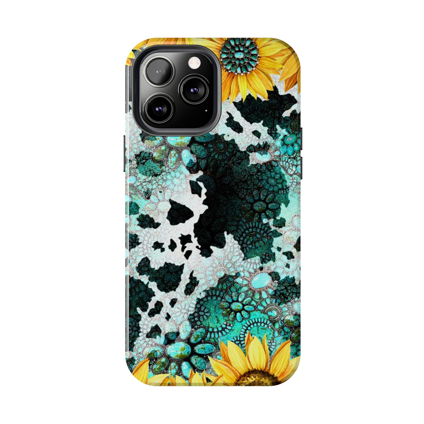 Boho Turquoise Sunflower Lace - iPhone Series Case