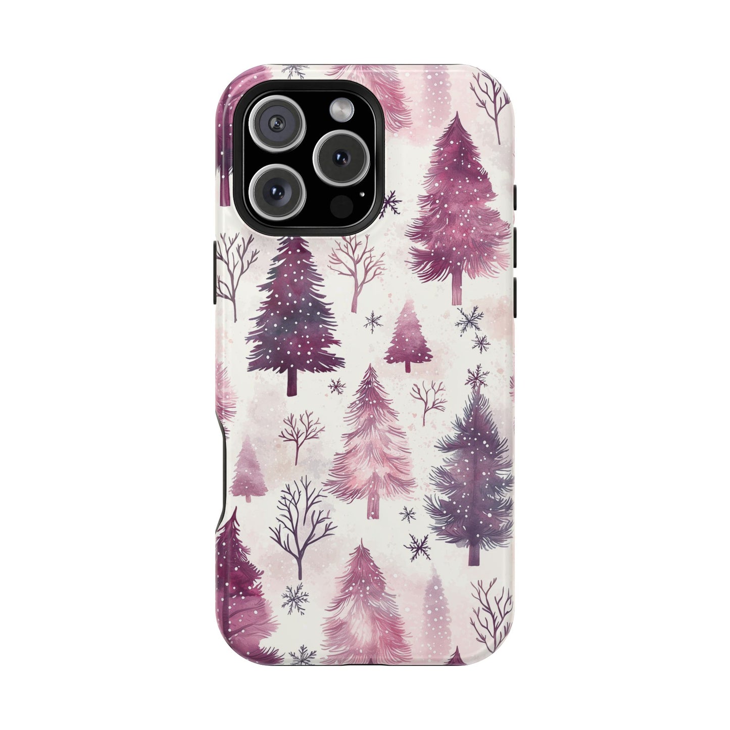 Winter Wonderland Purple Christmas Trees –  MagSafe iPhone Series Case