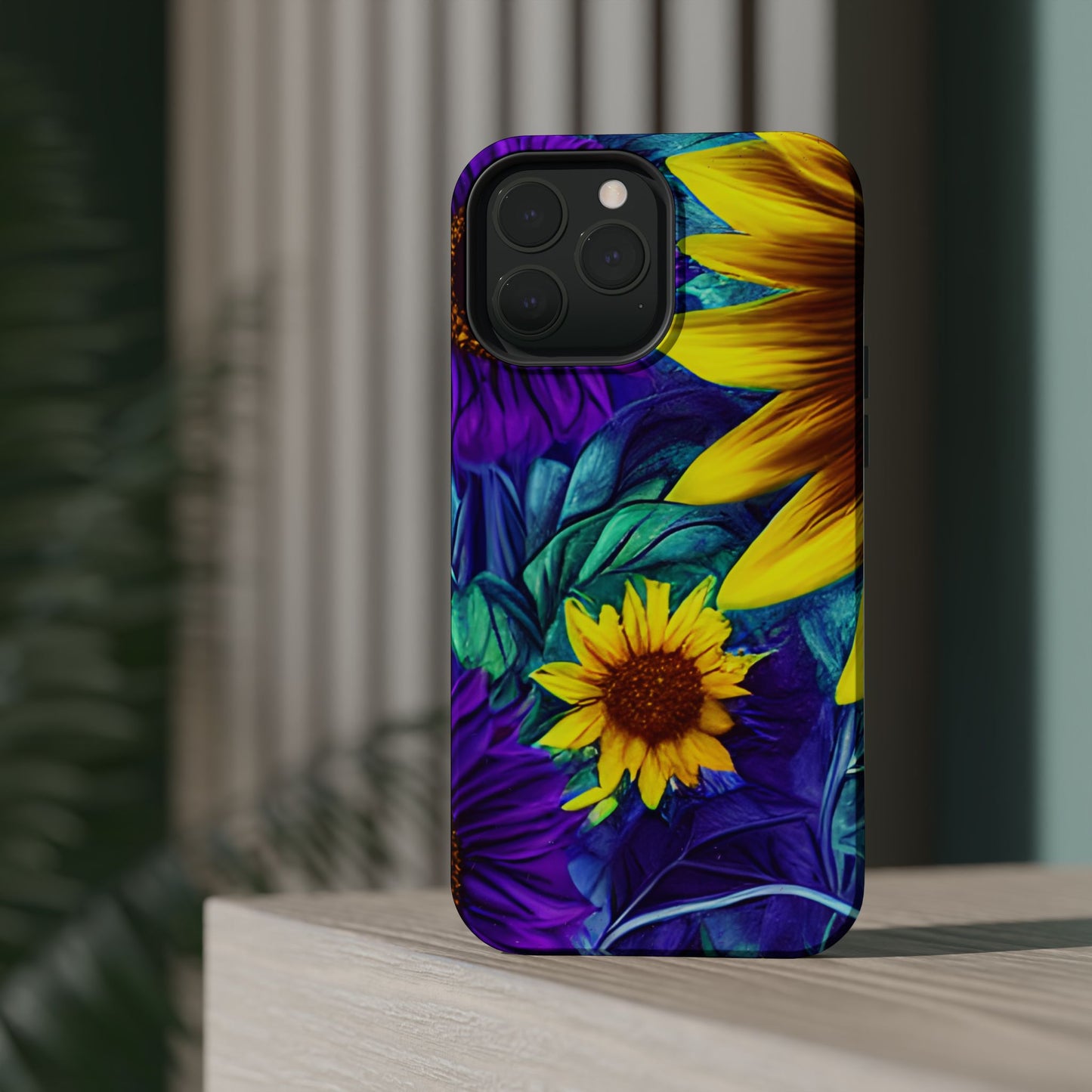 Purple & Gold Sunflower Dream - MagSafe iPhone Series Case