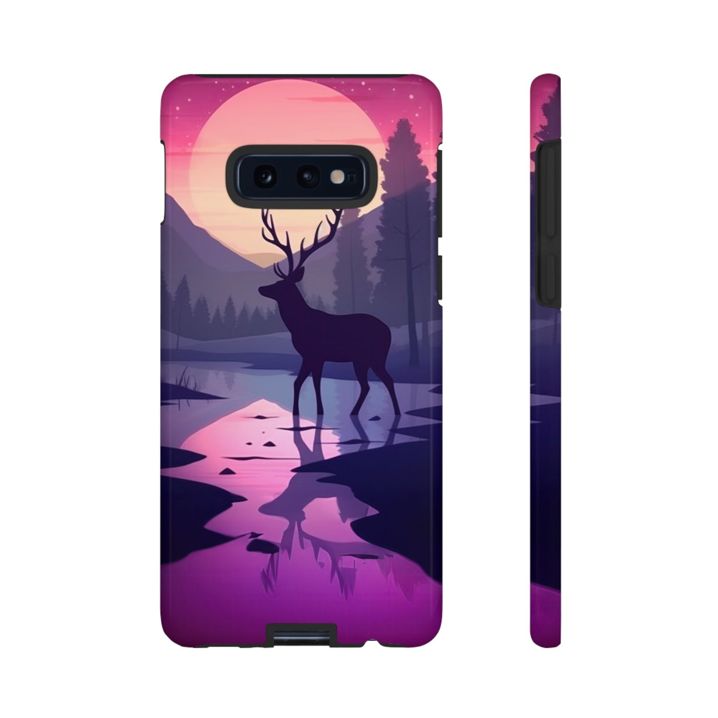 Twilight Elegance: Stag Reflection – Samsung Galaxy Case