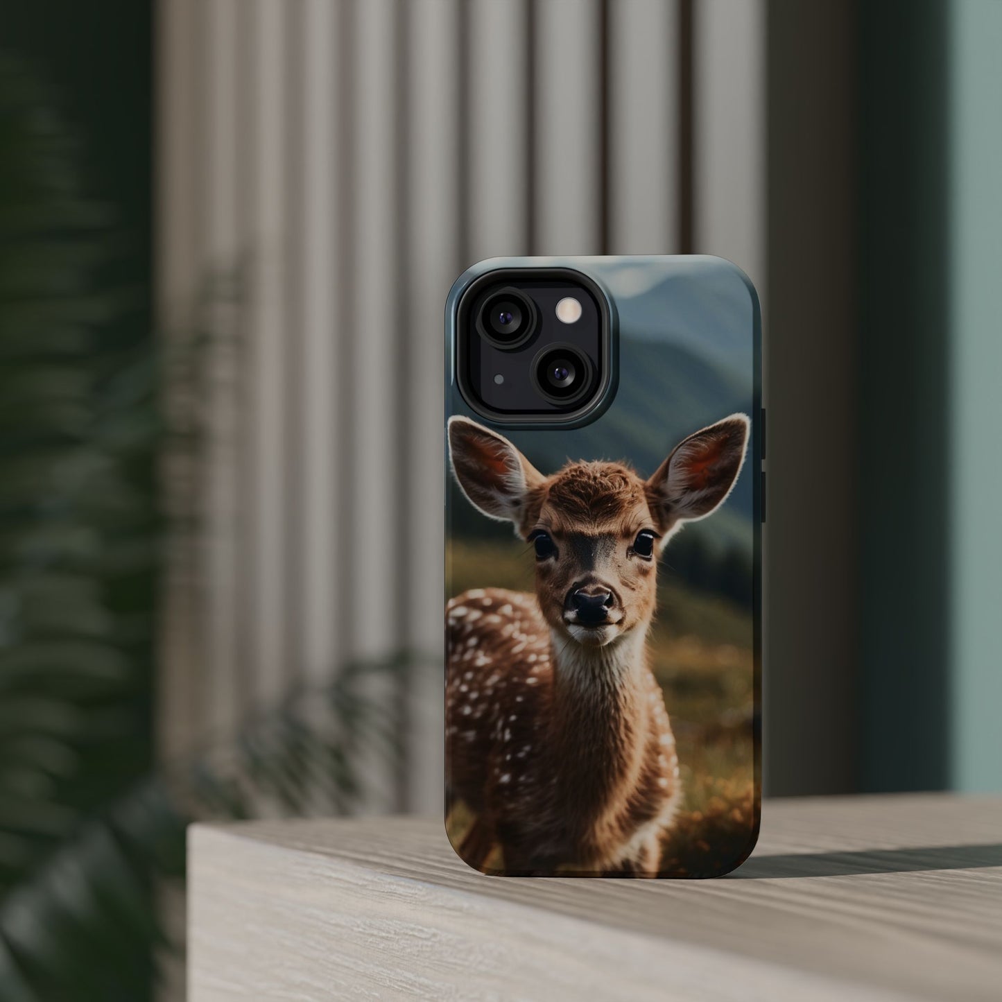 Gentle Fawn in Mountain Meadows MagSafe iPhone Case