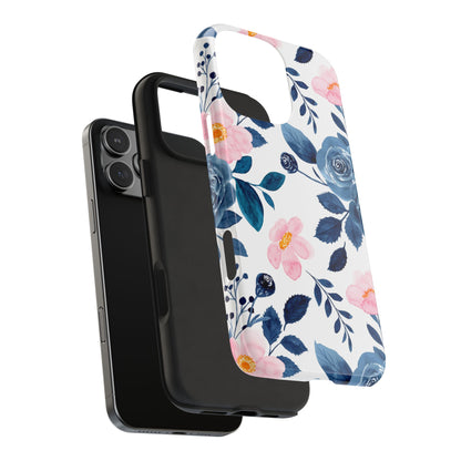 Pastel Garden Charm – iPhone Series Case with Watercolor Flowers