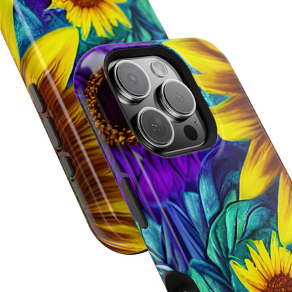 Purple & Gold Sunflower Dream - MagSafe iPhone Series Case