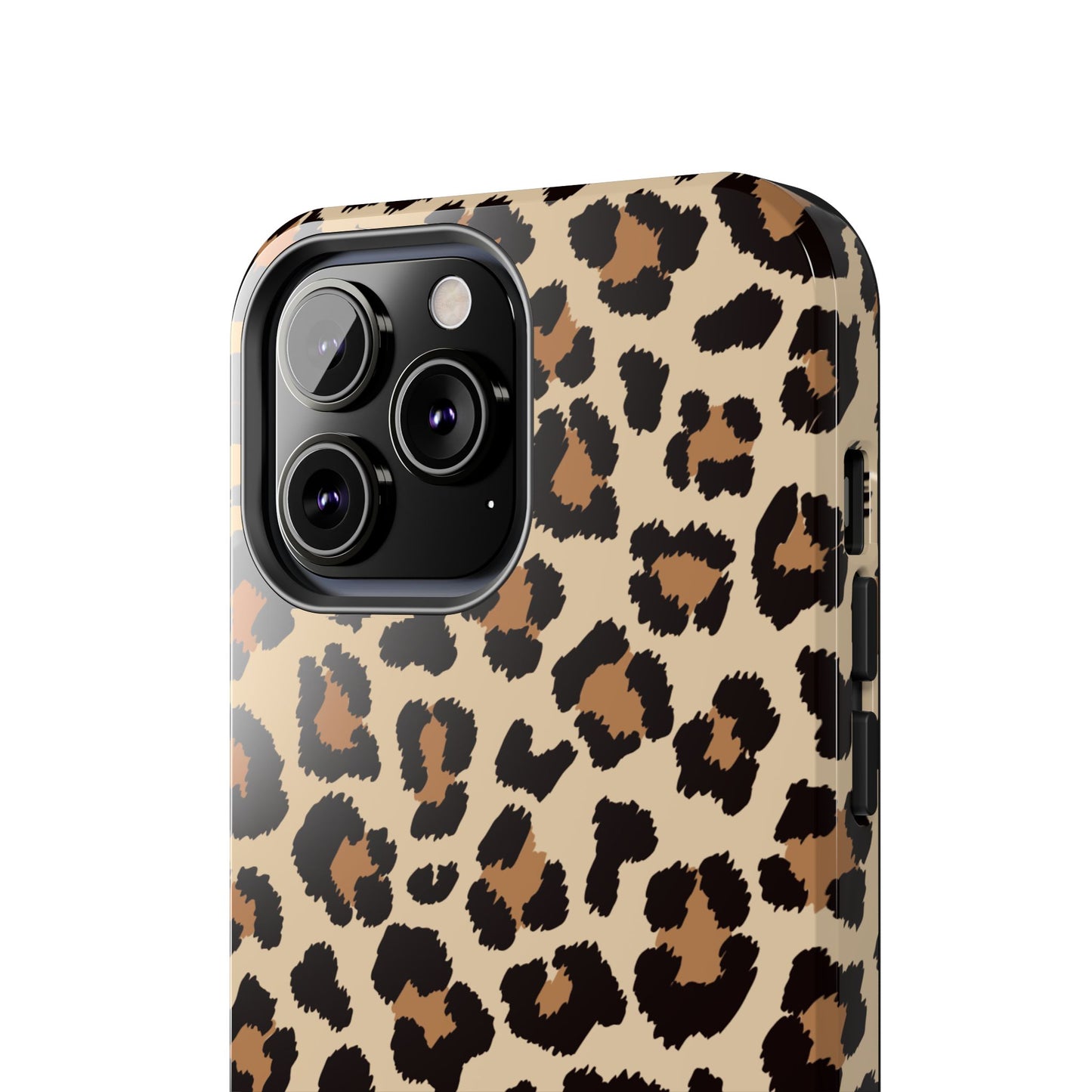 Wild Leopard Print Tough iPhone Case – Bold Animal Pattern Design with Dual-Layer Protection