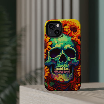 Sun Kissed Skull MagSafe iPhone Case