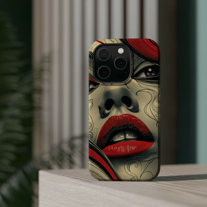 Bold Beauty Red Lips iPhone Case