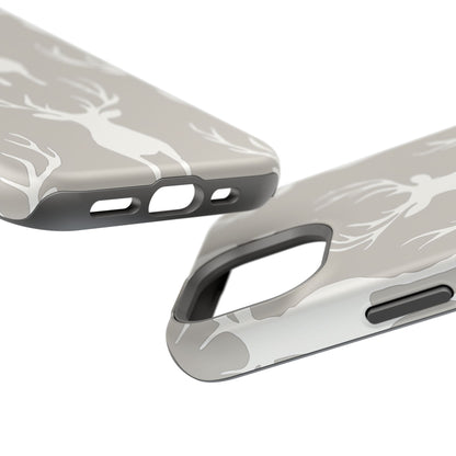 Minimalist Deer Silhouette MagSafe Pattern – iPhone Series Case