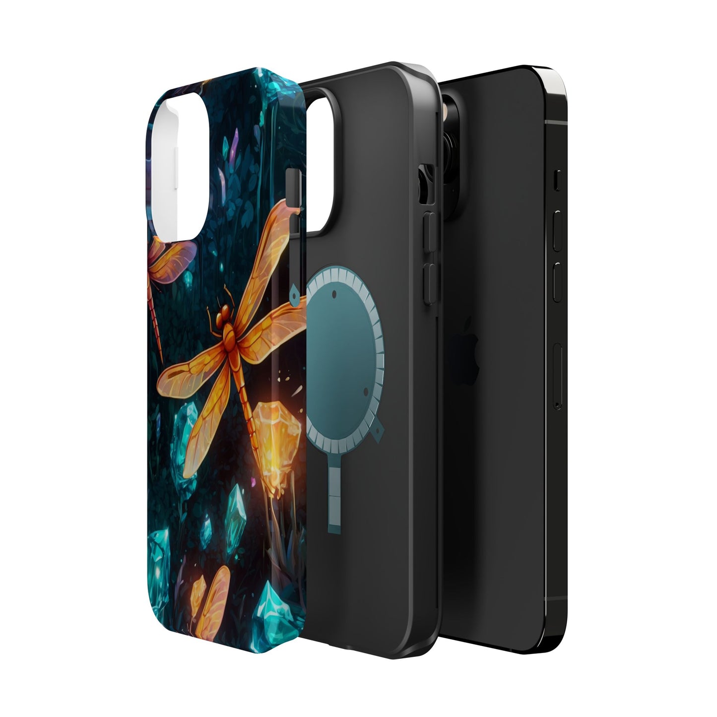 Mystical Dragonflies & Crystals – MagSafe iPhone Series Case