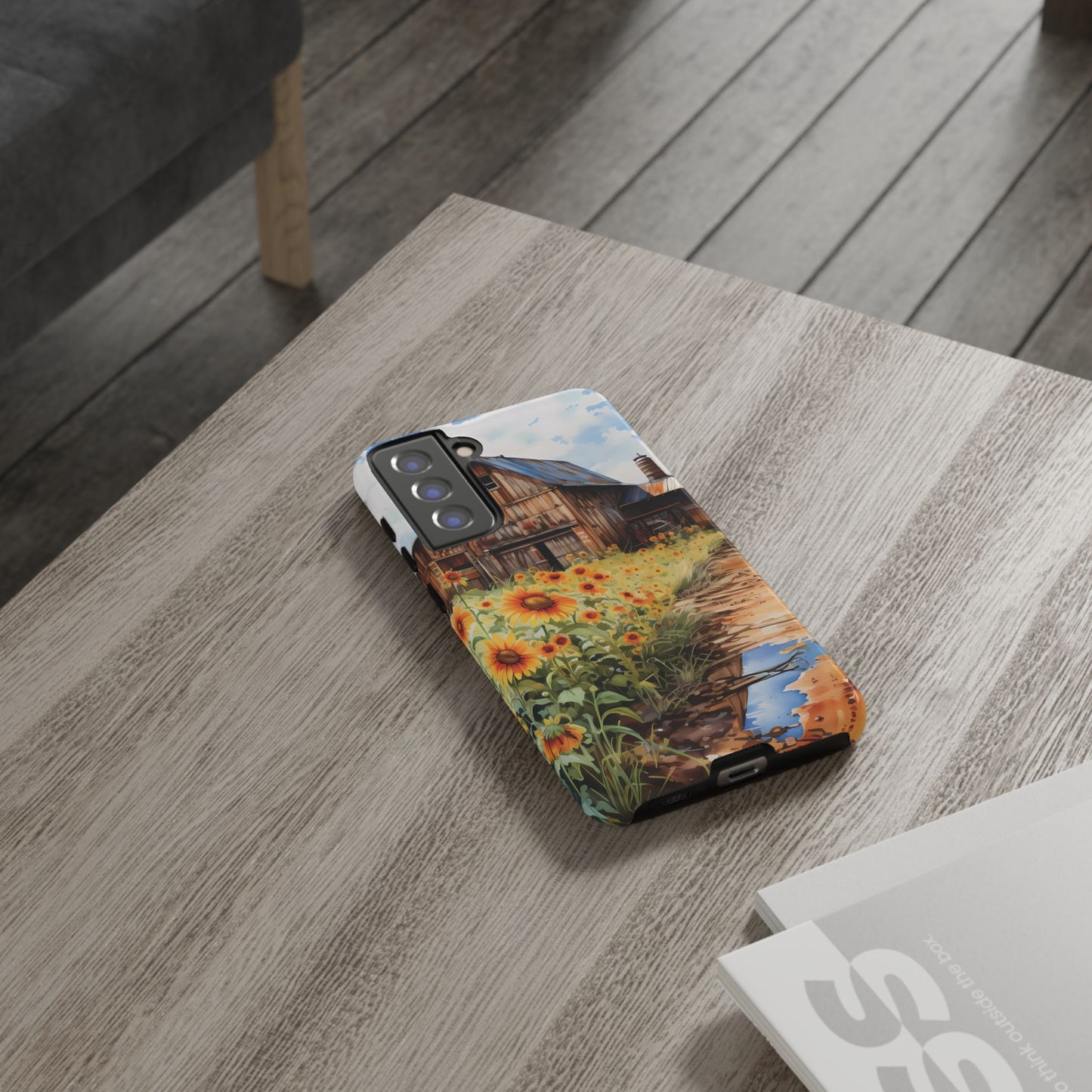 Sunflower iPhone Case  Rustic Farm Style