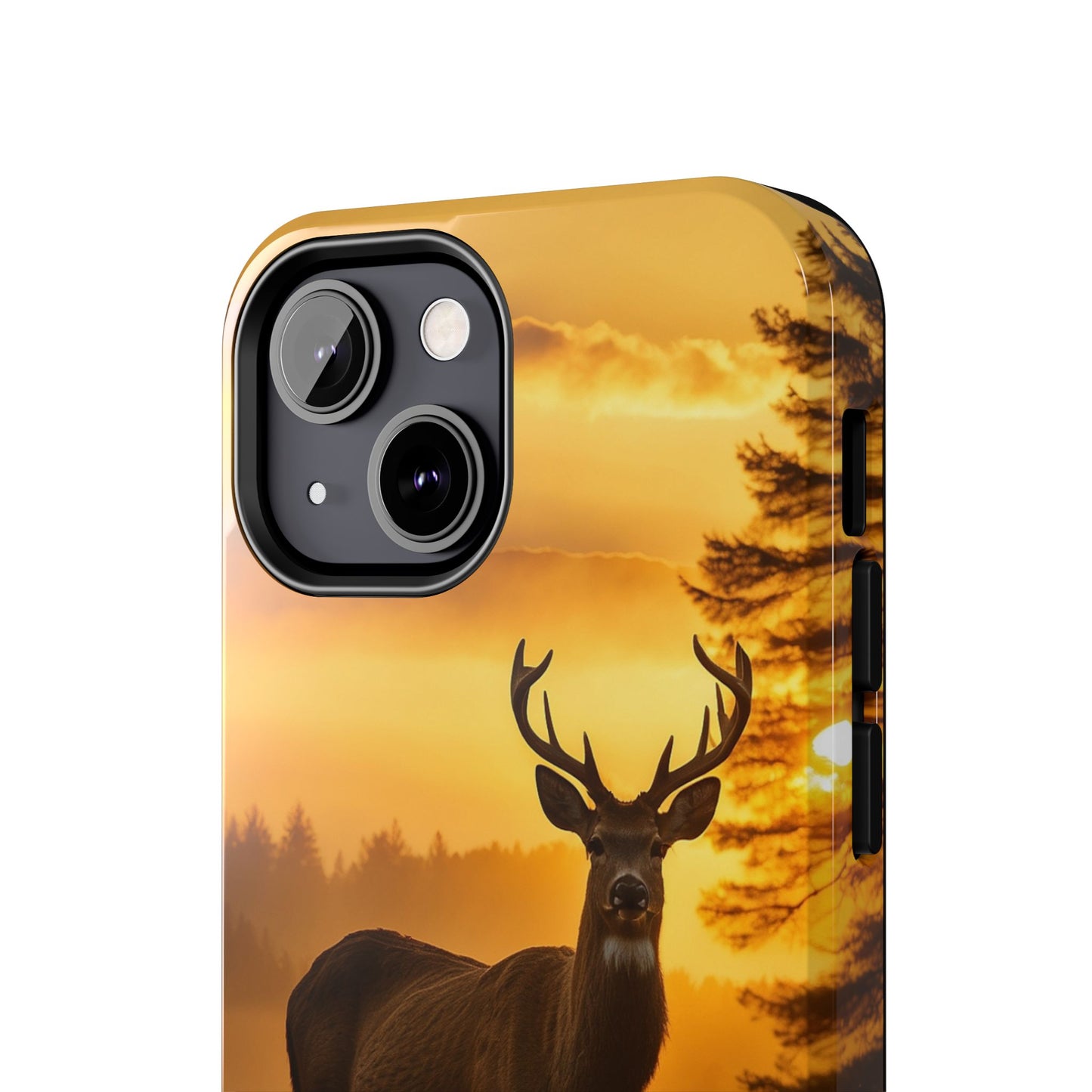 Sunset Majesty: Regal Stag – iPhone Case