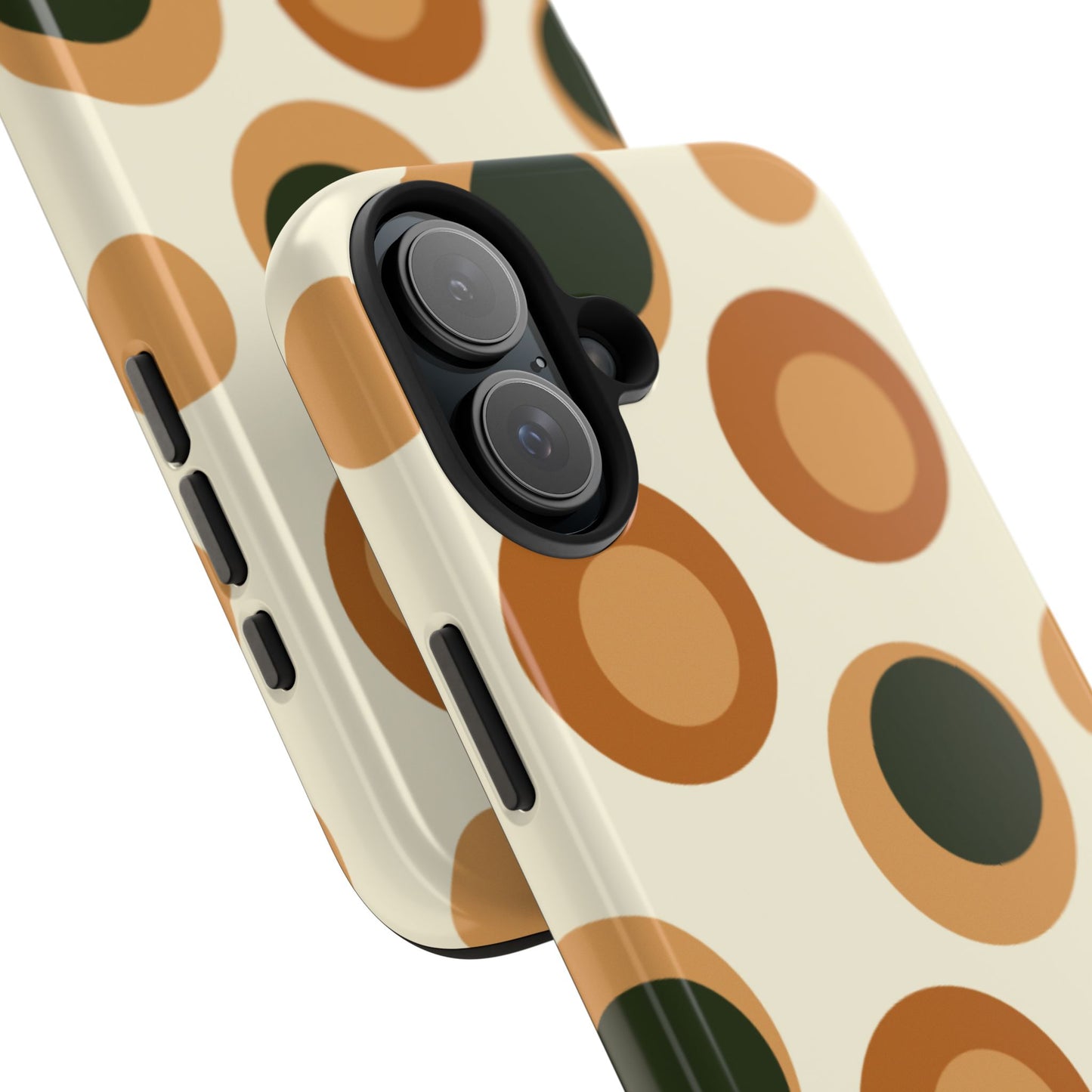 Retro Earthy Circles - iPhone Case