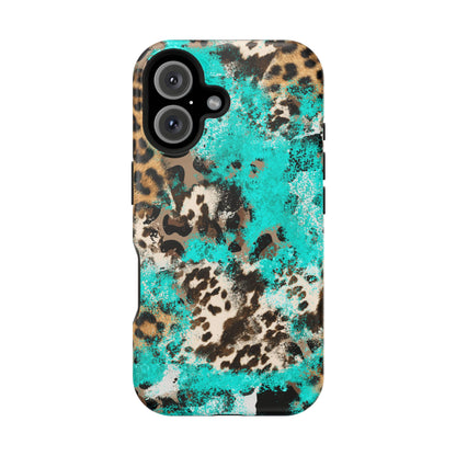 Aqua Splash Leopard - MagSafe iPhone Series Case