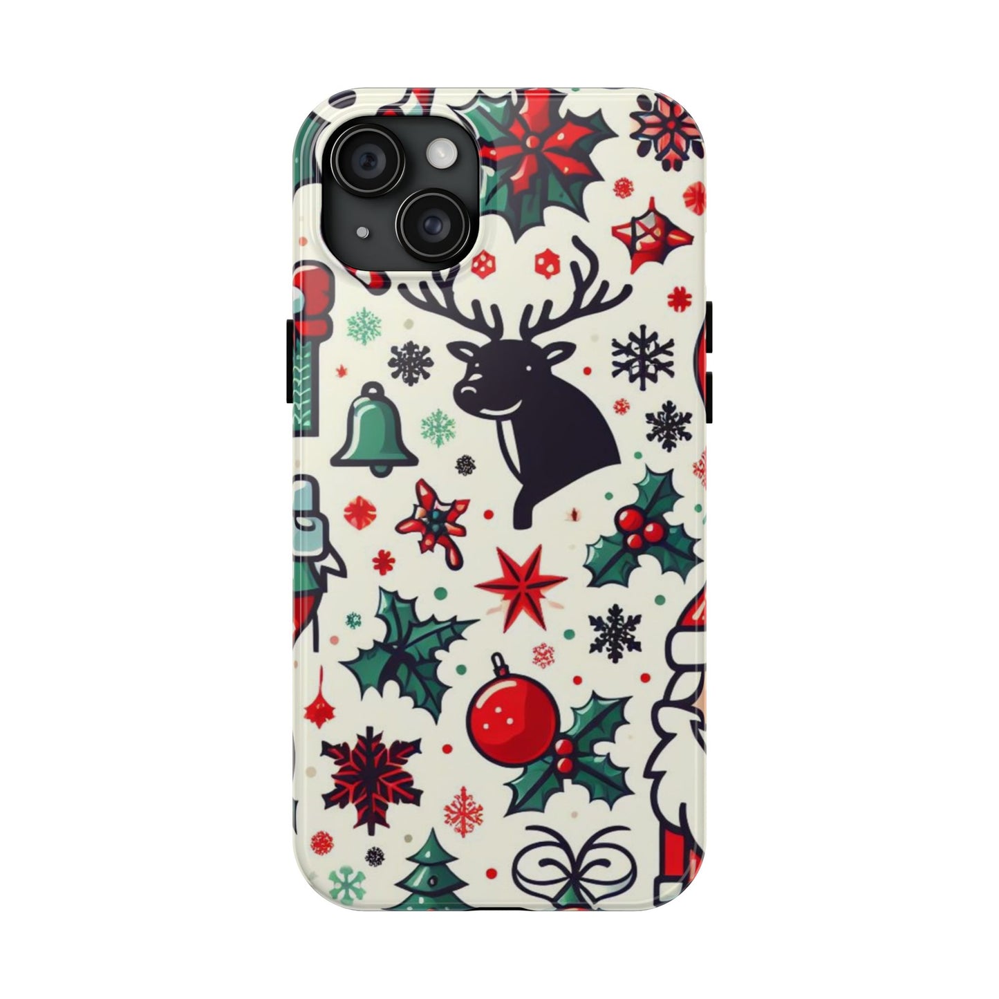 Cartoon Christmas Cheer – iPhone Case