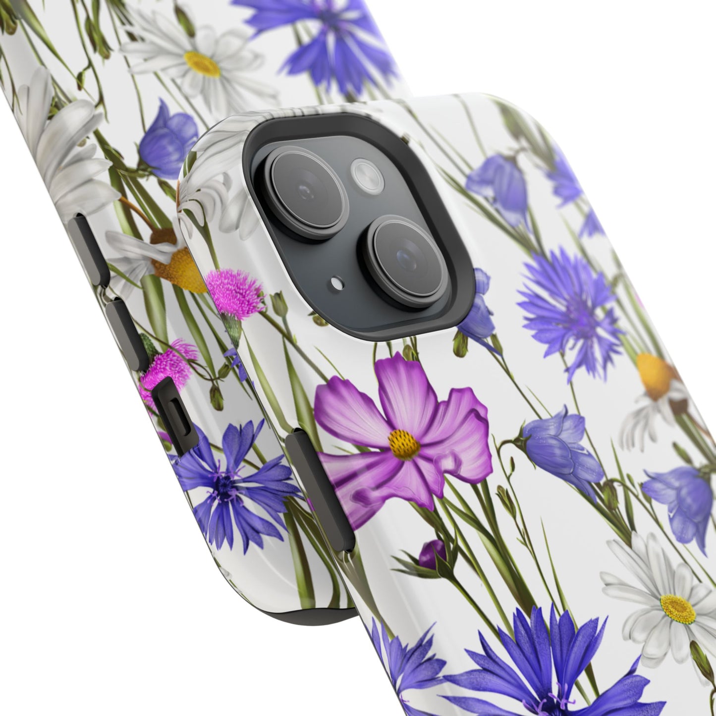 Wildflower Meadow MagSafe Case – Purple, Blue, and White Floral Design