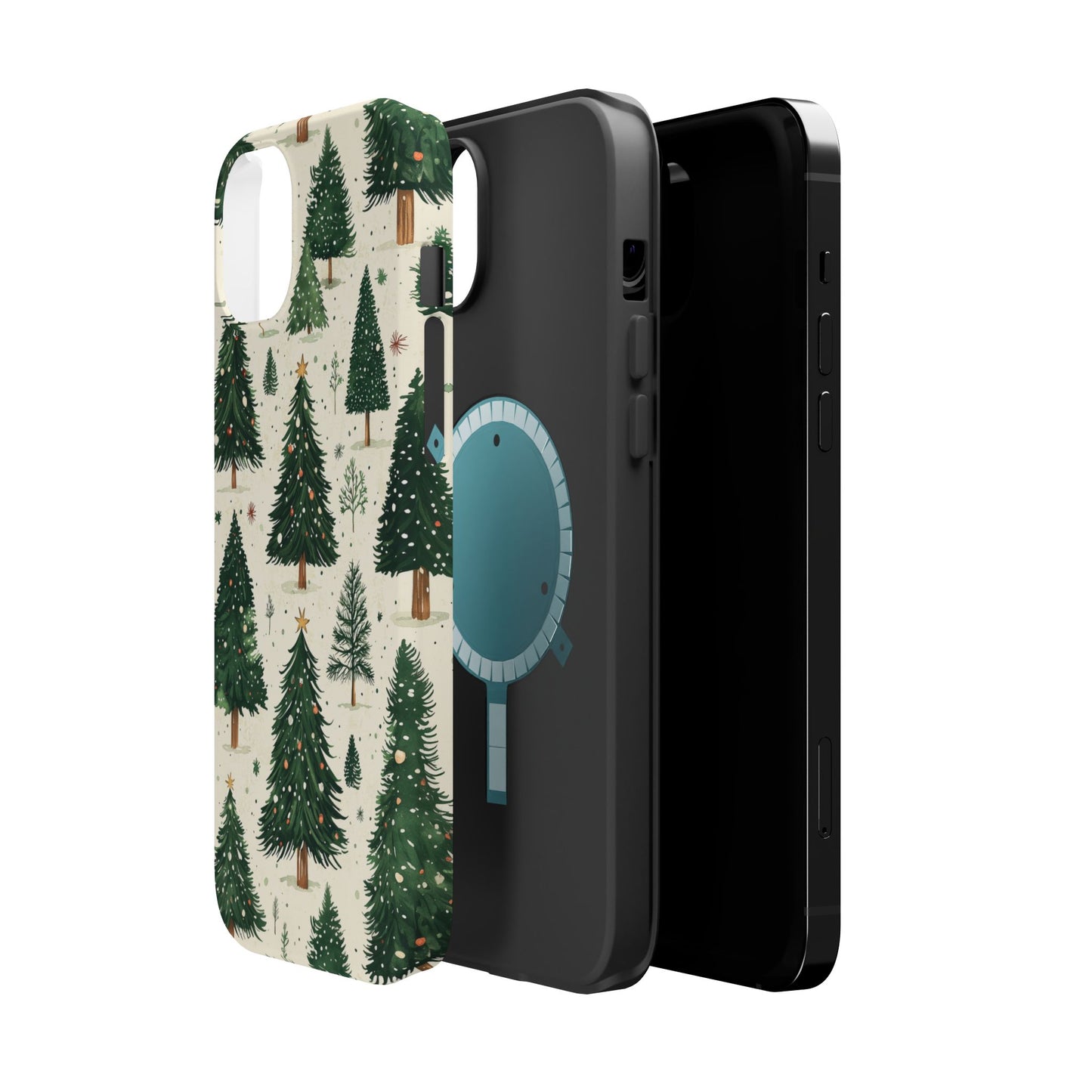 Festive Christmas Tree Forest Pattern – MagSafe iPhone Series Case