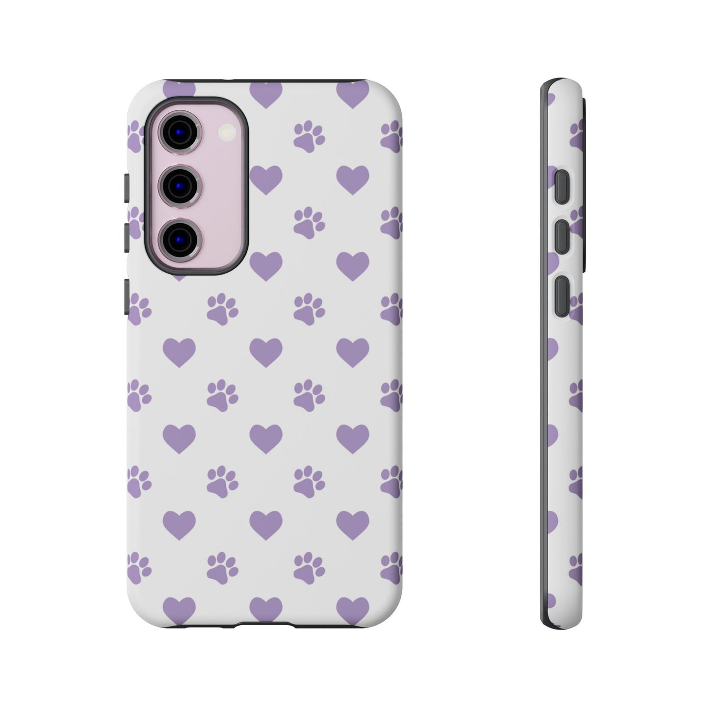 Paw Prints & Hearts – Samsung Galaxy Case, Cute and Durable Design