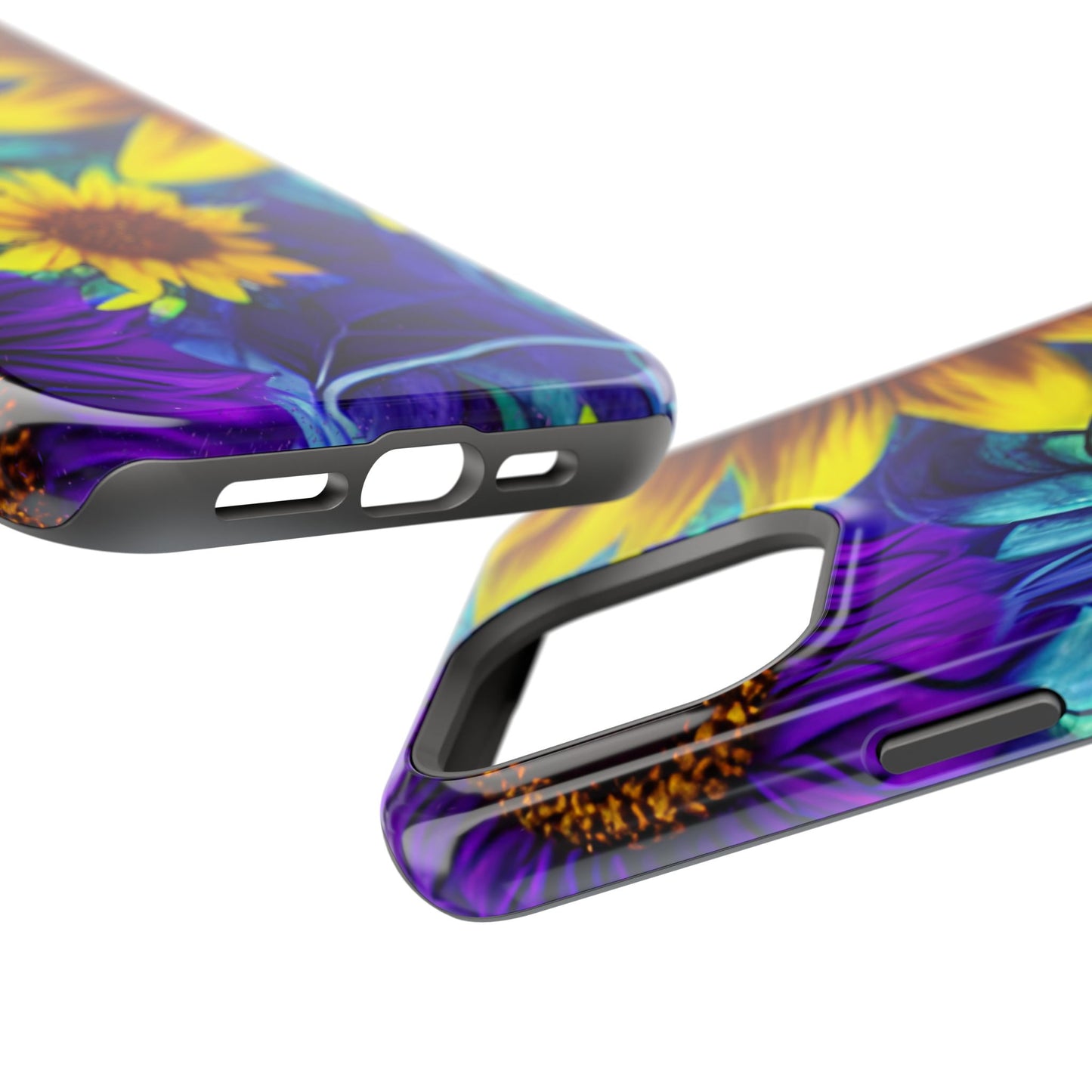 Purple & Gold Sunflower Dream - MagSafe iPhone Series Case