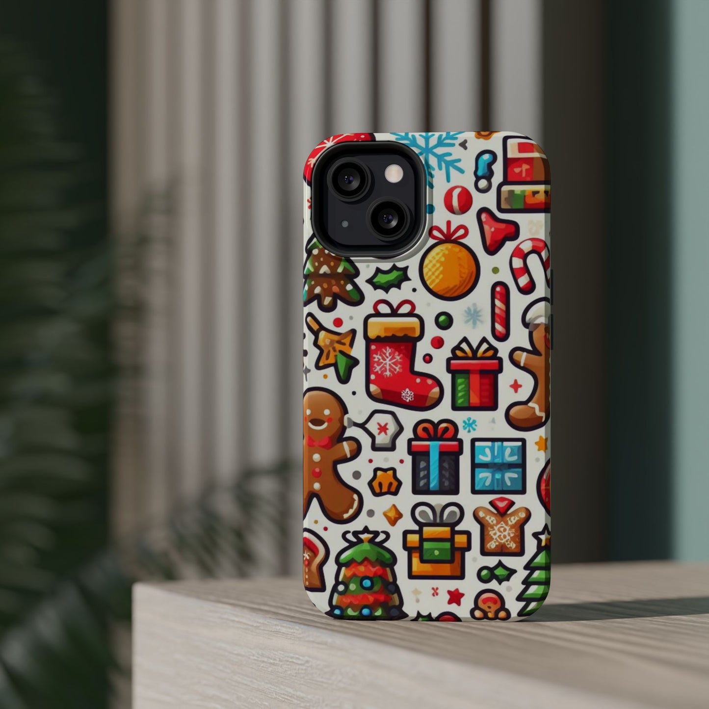 Festive Christmas Icons Pattern – MagSafe iPhone Series Case