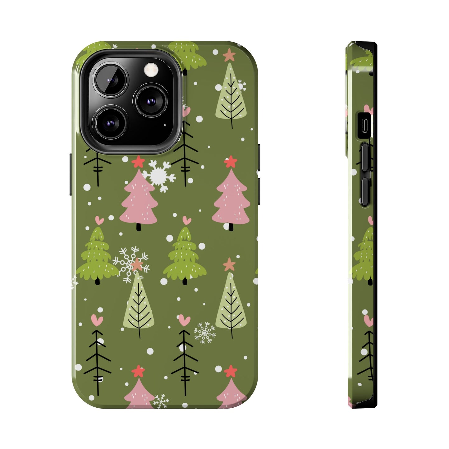 Whimsical Christmas Tree Pattern – iPhone Series Case