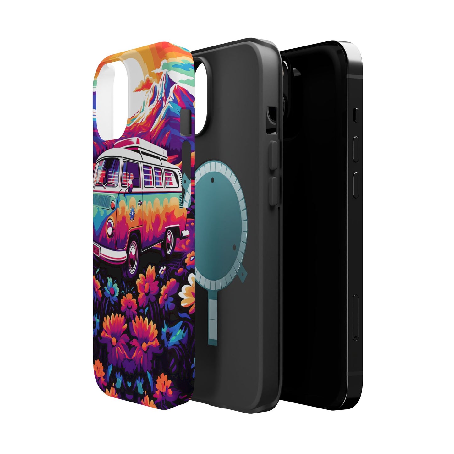 Groovy Floral Sunset Van – MagSafe iPhone Series Case