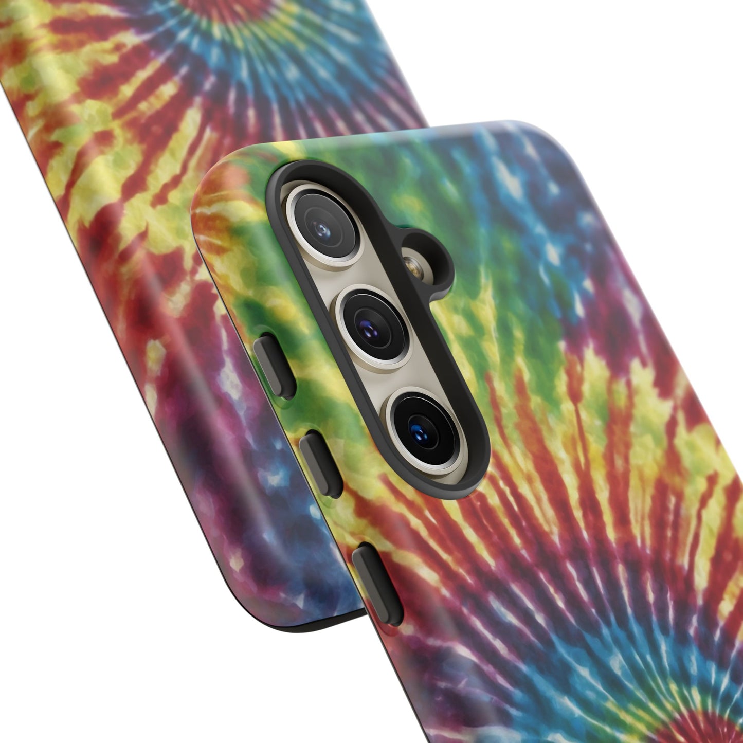 Colorful Retro Tie-Dye Samsung Galaxy Case – Spiral Rainbow Design