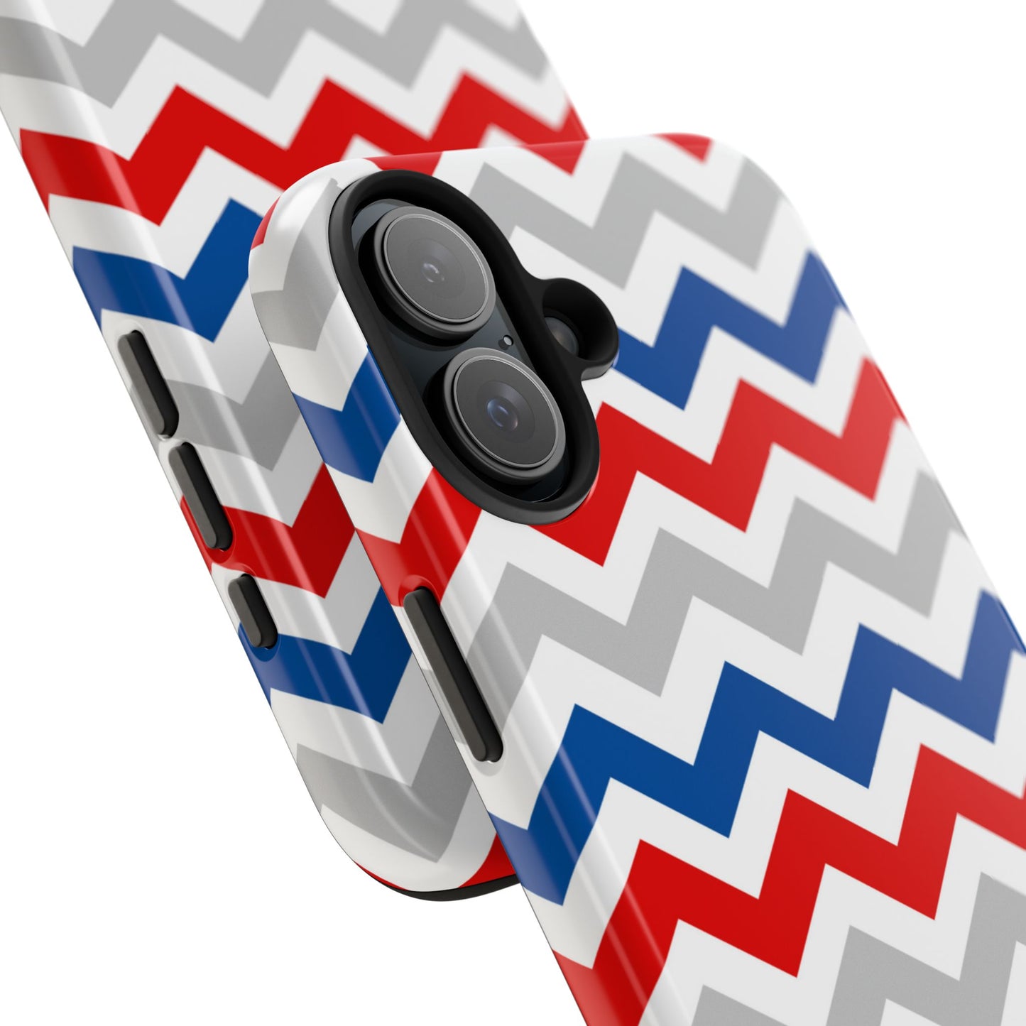 Patriotic Red, White & Blue Chevron – Geometric iPhone Case