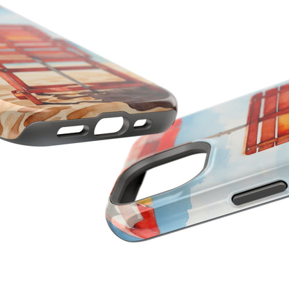 Beachfront Sunset Lounge MagSafe iPhone Case – Rearview Edition