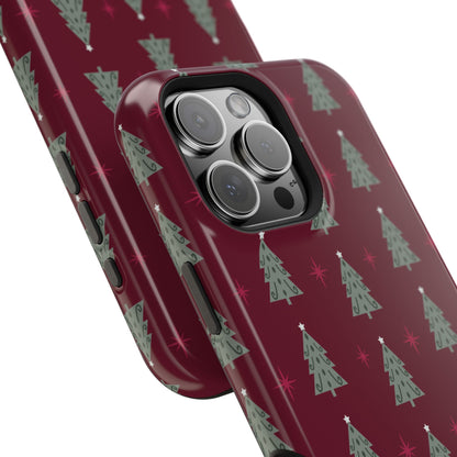 Retro Christmas Tree Pattern – MagSafe iPhone Series Case