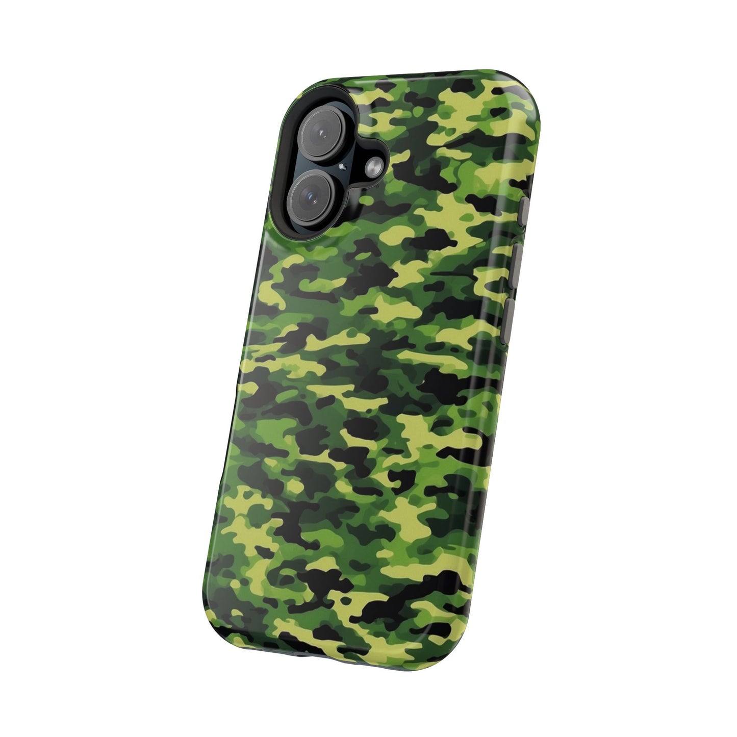 Green Woodland Camouflage – MagSafe iPhone Case, Slim and Shockproof