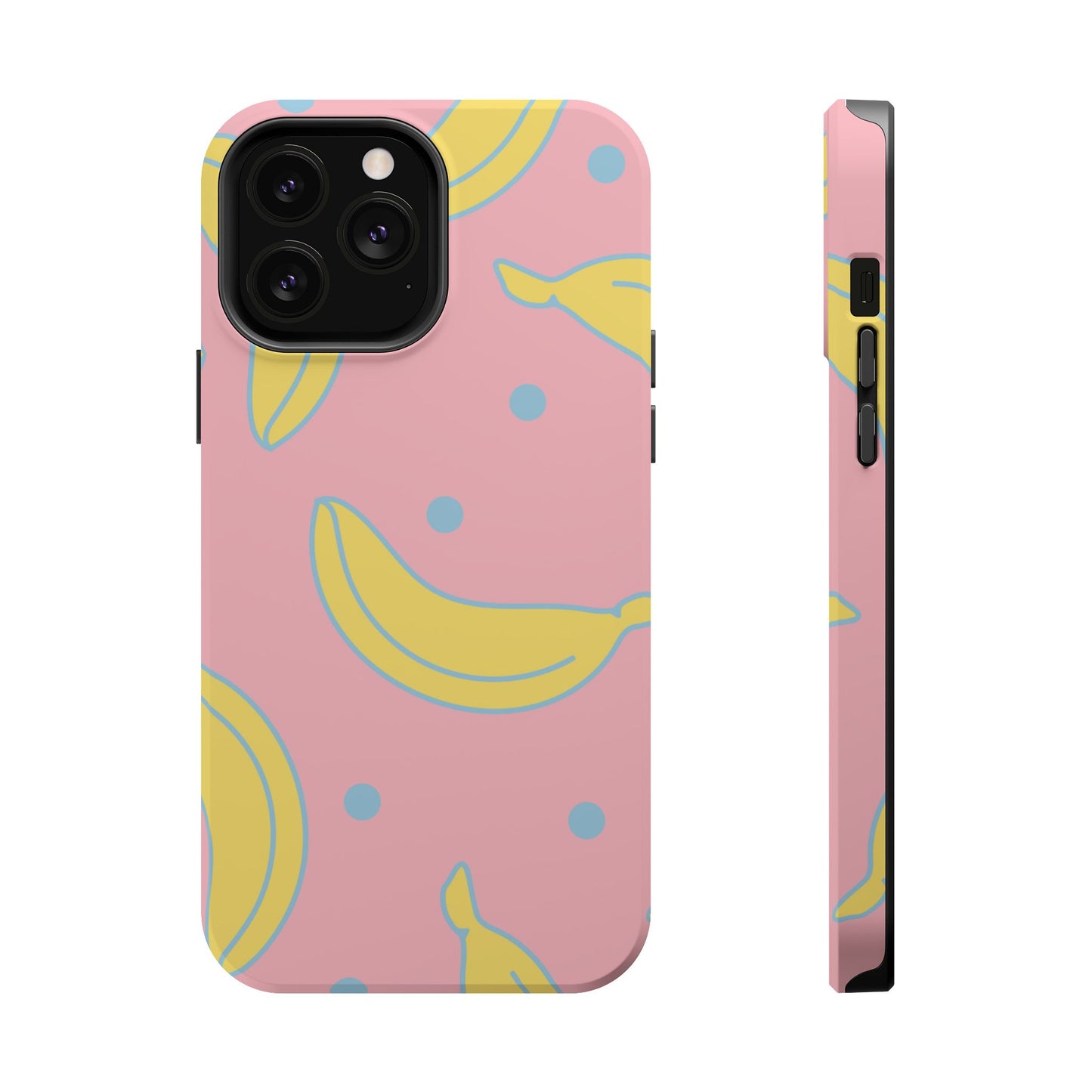 Pink Banana Pop MagSafe iPhone Case – Cute Pastel Design with Fun Retro Vibe